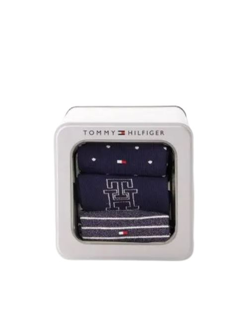 Calza giftbox blu 3pz Tommy Hilfiger | 701236464001